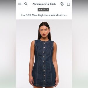 A&F Mara High-Neck Vest Mini Dress
